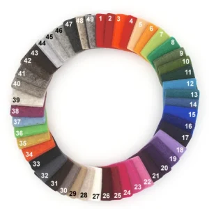 Alternative view of Vải nỉ xăm kim lên keo (felt sticker)